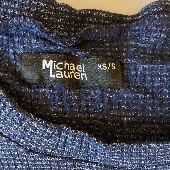 Michael Lauren ML-5375-NVT Shane Oversized Pullover Size XS/S Navy  NWT - Picture 3 of 11